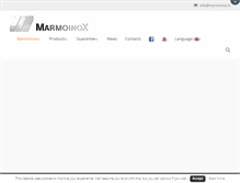 Tablet Screenshot of marmoinox.it